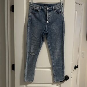 Express Light Blue Skinny Jeans